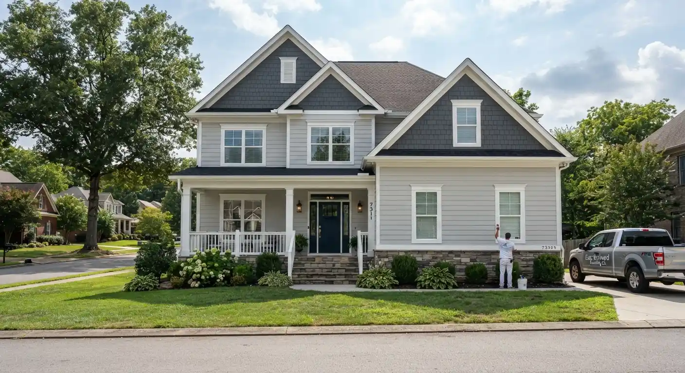 Residential street view in East Brainerd, TN
