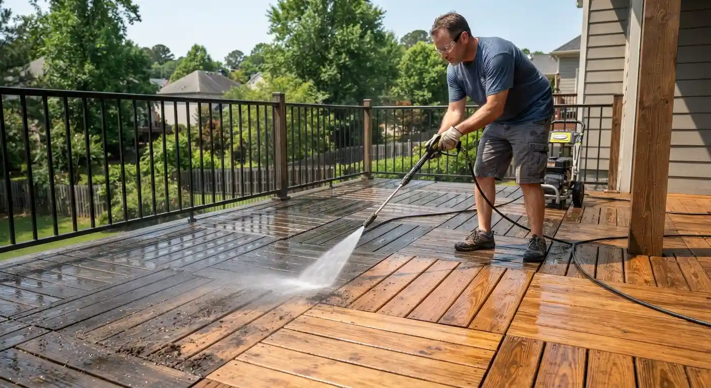 How to Power Wash a Deck
