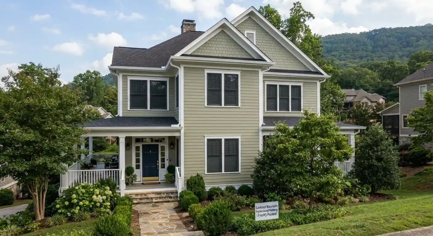 Scenic residential area in Lookout Mountain, GA