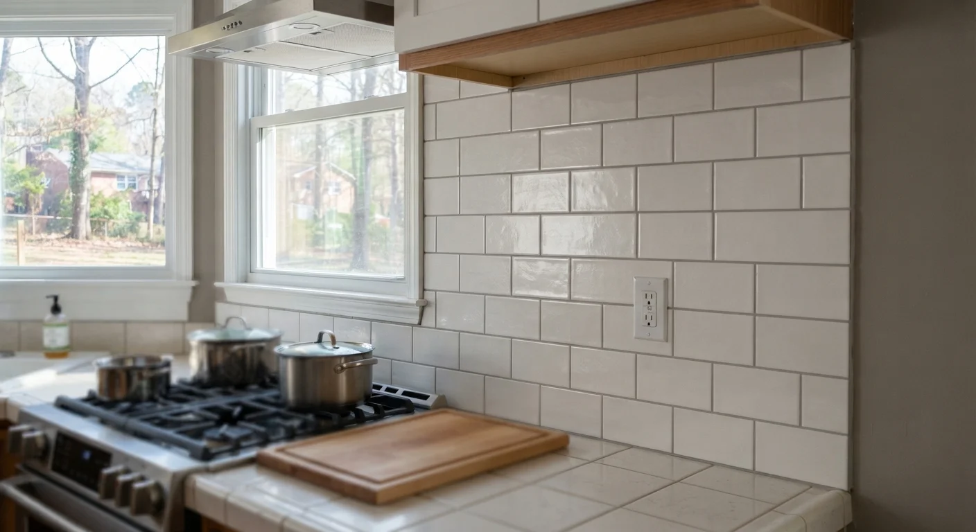 Detailed view of custom tile work